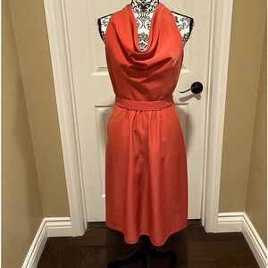 Coral sleeveless dress. Sz 8